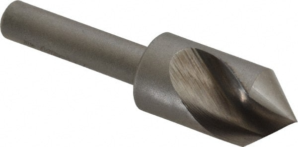 Keo - 1/2" Head Diam, 1/4" Shank Diam, 1 Flute 82° High Speed Steel Countersink - Exact Tooling
