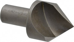 Keo - 1-1/2" Head Diam, 3/4" Shank Diam, 1 Flute 82° High Speed Steel Countersink - Bright Finish, 2-7/8" OAL, Single End, Straight Shank, Right Hand Cut - Exact Tooling