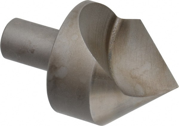 Keo - 2" Head Diam, 3/4" Shank Diam, 1 Flute 82° High Speed Steel Countersink - Bright Finish, 3-1/4" OAL, Single End, Straight Shank, Right Hand Cut - Exact Tooling