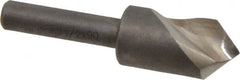 Keo - 1/2" Head Diam, 1/4" Shank Diam, 1 Flute 90° High Speed Steel Countersink - Exact Tooling