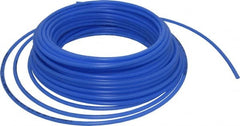Parker - 11/64" ID x 1/4" OD, 0.04" Wall Thickness, 100' Long, Polyethylene Tube - Blue, 120 Max psi, -80 to 150°F - Exact Tooling
