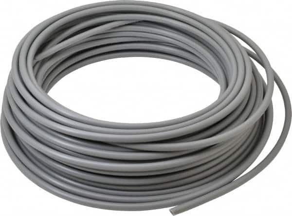 Parker - 1/4" ID x 3/8" OD, 1/16" Wall Thickness, 100' Long, Polyethylene Tube - Gray, 125 Max psi, -80 to 150°F - Exact Tooling