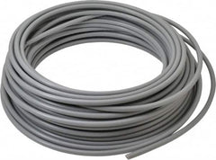 Parker - 1/4" ID x 3/8" OD, 1/16" Wall Thickness, 100' Long, Polyethylene Tube - Gray, 125 Max psi, -80 to 150°F - Exact Tooling