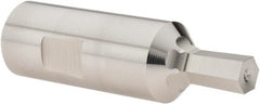 Hassay-Savage - 5mm Hexagon Rotary Broach - 5/16" Depth of Cut, 1/2" Shank - Exact Tooling