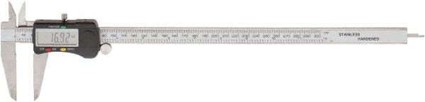 Value Collection - 0 to 300mm Range, 0.01mm Resolution, Electronic Caliper - Steel with Steel Jaws, 0.001" Accuracy - Exact Tooling