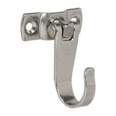 Sugatsune - 1-57/64" Wide x 2-15/32" High x 0.009" Thick, Flex Hook - 1-3/8" Projection, Mirror Finish - Exact Tooling