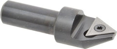APT - 60° Included Angle, 3/4" Max Cut Diam, 3/4mm Body Diam, 1/2" Shank Diam, 2-3/8" OAL, Indexable Countersink - 1 Triangle Insert, TPGH 321 Insert Style, Positive Rake, Series CC - Exact Tooling
