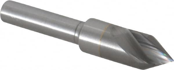 M.A. Ford - 3/8" Head Diam, 1/4" Shank Diam, 1 Flute 60° Solid Carbide Countersink - Exact Tooling
