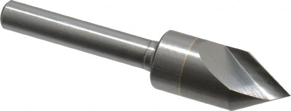 M.A. Ford - 1/2" Head Diam, 1/4" Shank Diam, 1 Flute 60° Solid Carbide Countersink - Exact Tooling