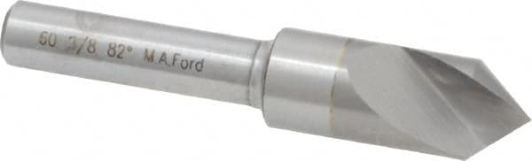 M.A. Ford - 3/8" Head Diam, 1/4" Shank Diam, 1 Flute 82° Solid Carbide Countersink - Exact Tooling