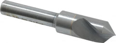 M.A. Ford - 3/8" Head Diam, 1/4" Shank Diam, 1 Flute 90° Solid Carbide Countersink - Bright Finish, 2" OAL, 0.06" Nose Diam, Single End, Straight Shank, Right Hand Cut - Exact Tooling