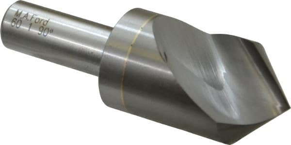 M.A. Ford - 1" Head Diam, 1/2" Shank Diam, 1 Flute 90° Solid Carbide Countersink - Exact Tooling