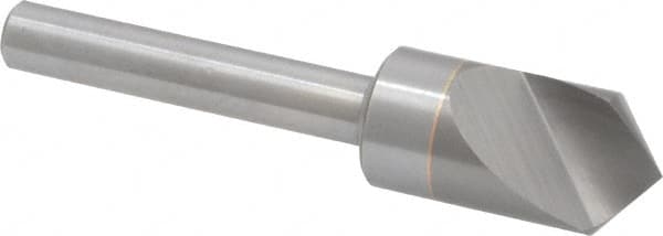 M.A. Ford - 1/2" Head Diam, 1/4" Shank Diam, 1 Flute 100° Solid Carbide Countersink - Exact Tooling