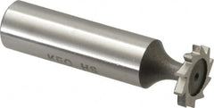 Keo - 5/8" Diam x 3/32" Face Width, High Speed Steel, 10 Teeth, Shank Connection Woodruff Keyseat Cutter - Uncoated, 2-3/32" OAL x 1/2" Shank, Straight Teeth, ANSI 305, Old Standard 3 - Exact Tooling
