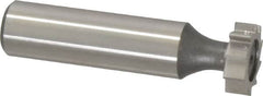 Keo - 5/8" Diam x 3/16" Face Width, High Speed Steel, 10 Teeth, Shank Connection Woodruff Keyseat Cutter - Uncoated, 2-3/16" OAL x 1/2" Shank, Straight Teeth, ANSI 605, Old Standard 61 - Exact Tooling