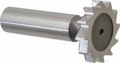 Keo - 1-1/8" Diam x 3/16" Face Width, High Speed Steel, 12 Teeth, Shank Connection Woodruff Keyseat Cutter - Uncoated, 2-3/16" OAL x 1/2" Shank, Straight Teeth, ANSI 609, Old Standard 16 - Exact Tooling