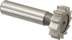 Keo - 1-1/8" Diam x 5/16" Face Width, High Speed Steel, 12 Teeth, Shank Connection Woodruff Keyseat Cutter - Uncoated, 2-5/16" OAL x 1/2" Shank, Straight Teeth, ANSI 1009, Old Standard C - Exact Tooling
