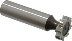 Keo - 3/4" Diam x 5/32" Face Width, High Speed Steel, 8 Teeth, Shank Connection Woodruff Keyseat Cutter - Uncoated, 2-5/32" OAL x 1/2" Shank, Staggered Teeth, ANSI 506, Old Standard 8 - Exact Tooling