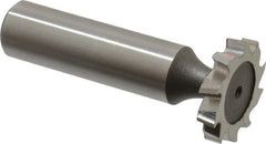 Keo - 7/8" Diam x 5/32" Face Width, High Speed Steel, 10 Teeth, Shank Connection Woodruff Keyseat Cutter - Uncoated, 2-5/32" OAL x 1/2" Shank, Staggered Teeth, ANSI 507, Old Standard 10 - Exact Tooling