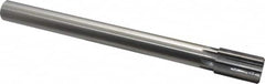 Made in USA - 1" Diam, 7/8" Max Diam Straight Shank, 1-5/8" Flute Length, Machine Expansion Reamer - Straight Flute, 10-1/2" OAL, Right Hand Cut, 8 Flutes, High Speed Steel, Bright Finish - Exact Tooling