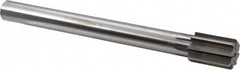 Made in USA - 1-5/16" Diam, 1" Max Diam Straight Shank, 1-7/8" Flute Length, Machine Expansion Reamer - Straight Flute, 11-1/2" OAL, Right Hand Cut, 8 Flutes, High Speed Steel, Bright Finish - Exact Tooling