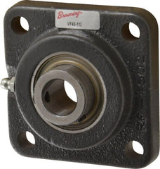 Browning - 3/4" ID, 3-3/8" OAL x 3-3/8" OAH 4-Bolt Flange - 1,444 Lb Static Cap, 2,611 Lb Dyn Cap, 2-1/2" Btw Mnt Hole Ctrs, Cast Iron - Exact Tooling