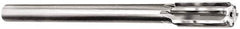 Made in USA - 1-5/16" Diam, 1" Max Diam Straight Shank, 1-7/8" Flute Length, Machine Expansion Reamer - Straight Flute, 11-1/2" OAL, Right Hand Cut, 8 Flutes, Carbide-Tipped, Bright Finish - Exact Tooling