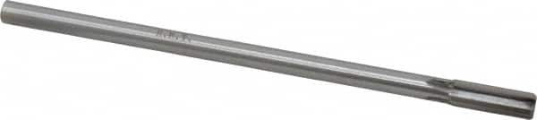 Made in USA - 3/8" Diam, 5/16" Max Diam Straight Shank, 1" Flute Length, Machine Expansion Reamer - Straight Flute, 7" OAL, Right Hand Cut, 4 Flutes, Carbide-Tipped, Bright Finish - Exact Tooling