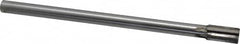 Made in USA - 17/32" Diam, 7/16" Max Diam Straight Shank, 1" Flute Length, Machine Expansion Reamer - Straight Flute, 8" OAL, Right Hand Cut, 6 Flutes, Carbide-Tipped, Bright Finish - Exact Tooling