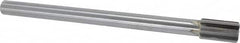 Made in USA - 25/32" Diam, 5/8" Max Diam Straight Shank, 1-3/8" Flute Length, Machine Expansion Reamer - Straight Flute, 9-1/2" OAL, Right Hand Cut, 6 Flutes, Carbide-Tipped, Bright Finish - Exact Tooling