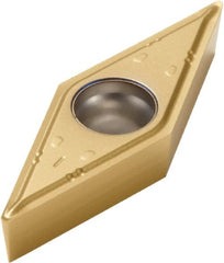 Seco - VBMT332 F1 Grade TS2000 Carbide Turning Insert - TiAlN/TiN Finish, 35° Diamond, 3/8" Inscr Circle, 3/16" Thick, 1/32" Corner Radius - Exact Tooling