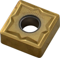 Seco - SNMG432 MR3 Grade TS2000 Carbide Turning Insert - TiAlN/TiN Finish, 90° Square, 1/2" Inscr Circle, 3/16" Thick, 1/32" Corner Radius - Exact Tooling