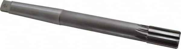 Made in USA - 1" Diam, 3MT Morse Taper Shank, 1-5/8" Flute Length, Machine Expansion Reamer - Straight Flute, 10-1/2" OAL, Right Hand Cut, 8 Flutes, Carbide-Tipped, Bright Finish - Exact Tooling