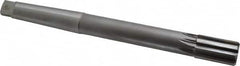 Made in USA - 1" Diam, 3MT Morse Taper Shank, 1-5/8" Flute Length, Machine Expansion Reamer - Straight Flute, 10-1/2" OAL, Right Hand Cut, 8 Flutes, Carbide-Tipped, Bright Finish - Exact Tooling