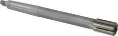 Made in USA - 1-1/8" Diam, 3MT Morse Taper Shank, 1-3/4" Flute Length, Machine Expansion Reamer - Straight Flute, 11" OAL, Right Hand Cut, 8 Flutes, Carbide-Tipped, Bright Finish - Exact Tooling