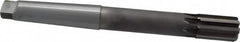 Made in USA - 1-1/4" Diam, 4MT Morse Taper Shank, 1-7/8" Flute Length, Machine Expansion Reamer - Straight Flute, 11-1/2" OAL, Right Hand Cut, 8 Flutes, Carbide-Tipped, Bright Finish - Exact Tooling