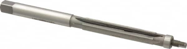 Made in USA - 3/8" Reamer Diam, 0.3700" Diam Straight Shank, 1-3/4" Flute Length, Hand Expansion Reamer - Straight Flute, 5" OAL, Right Hand Cut, 6 Flutes, High Speed Steel - Exact Tooling
