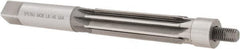 Made in USA - 27/32" Reamer Diam, 0.8075" Diam Straight Shank, 3-1/16" Flute Length, Hand Expansion Reamer - Straight Flute, 7-9/16" OAL, Right Hand Cut, High Speed Steel - Exact Tooling