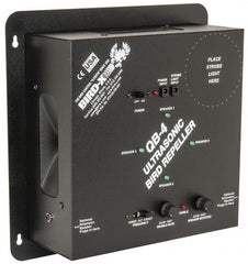 Quadblaster - 6,500 Sq Ft Coverage Electronic Animal Repellent - AC Adapter, Targets Birds - Exact Tooling