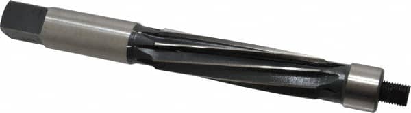 Made in USA - 3/4" Reamer Diam, Straight Shank, 2-11/16" Flute Length, Hand Expansion Reamer - Spiral Flute, 6-9/16" OAL, Left Hand Spiral, Right Hand Cut, 8 Flutes, High Speed Steel - Exact Tooling