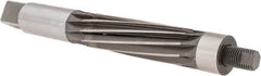 Made in USA - 1-3/8" Reamer Diam, Straight Shank, 4-9/16" Flute Length, Hand Expansion Reamer - Spiral Flute, 10-1/2" OAL, Left Hand Spiral, Right Hand Cut, 10 Flutes, High Speed Steel - Exact Tooling
