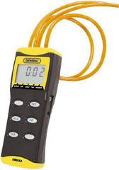 General - 2 Max psi, 0.3% Accuracy, External Thread Differential Pressure Manometer - 1/2 Inch Thread, 2 Maximum PSI, 52 Inch Water Column, Low Differential Pressure Switches - Exact Tooling