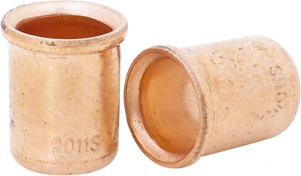 Ideal - 14 to 4 AWG Compatible, Noninsulated, Crimp-On Butt Splice Terminal - Copper - Exact Tooling