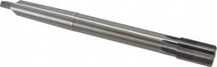 Made in USA - 1-1/32" Diam, 7/8" Max Diam 3MT Morse Taper Shank, 1-5/8" Flute Length, Machine Expansion Reamer - Straight Flute, 10-1/2" OAL, Right Hand Cut, 8 Flutes, High Speed Steel, Bright Finish - Exact Tooling