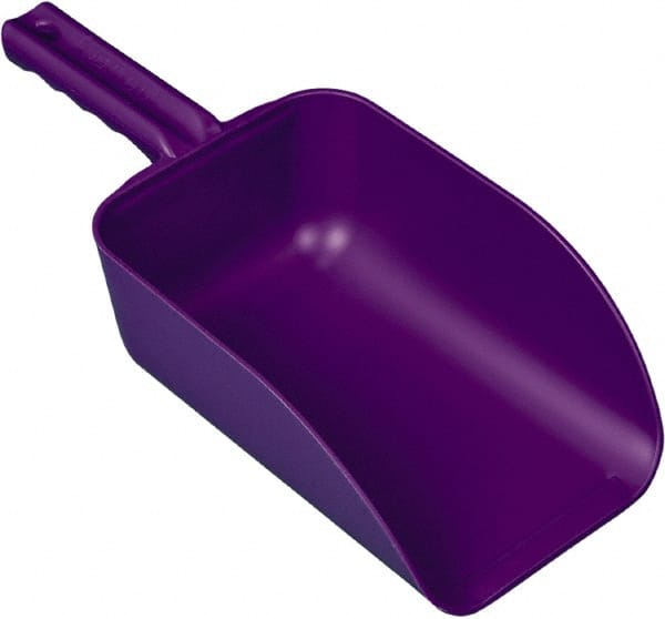 Remco - 82 oz Purple Polypropylene Flat Bottom Scoop - 5.9" Wide x 3.3" Deep Bowl, 15.1" OAL - Exact Tooling