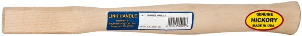 Made in USA - 14" Long Replacement Handle for Claw Hammers - 1-1/16" Eye Length x 9/16" Eye Width, Hickory, Material Grade Type A - Exact Tooling