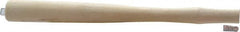 Made in USA - 12" Long Replacement Handle for Ball Pein, Machinist & Riveting Hammers - 3/4" Eye Length x 7/16" Eye Width, Hickory, Material Grade Type A - Exact Tooling