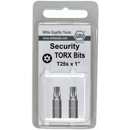Security Torx Insert Bit On 5/16″ Hex Drive T55s × 35mm (2 Bit Pack) - Exact Tooling