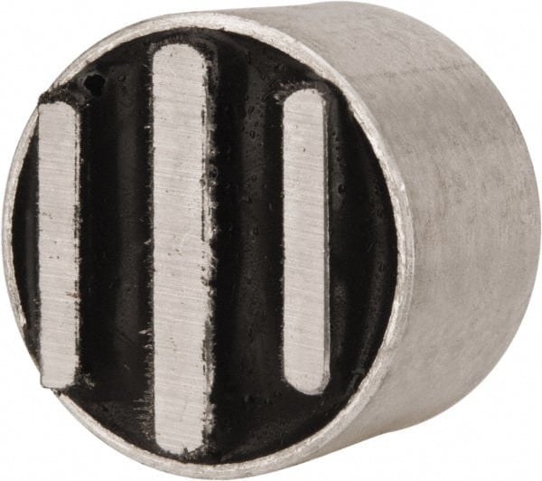 Mag-Mate - 1/4-2 Thread, 1" Diam, 3/4" High, 7.75 Lb Average Pull Force, Neodymium Rare Earth Pot Magnet - Aluminum Insulated - Exact Tooling