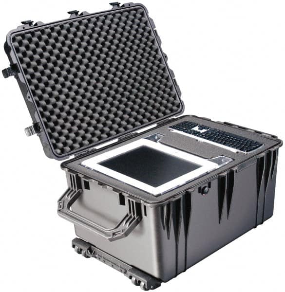 Pelican Products, Inc. - 23" Wide x 23" Deep x 19-31/64" High, Clamshell Hard Case - Black, Plastic - Exact Tooling